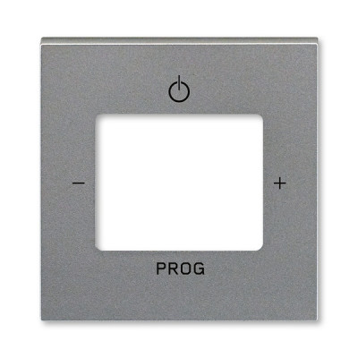 3299H-A40200 69 - Накладка ABB Levit для механизмов FM радио / Busch-iNet радио / Bluetooth радио сталь