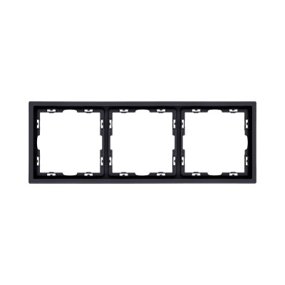 Рамка 3-постовая, черный матовый Kollinger Eclipse EC3BK