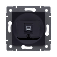 Розетка Ethernet RJ45 Cat.5, черный Kollinger REA-016BK для Aspekt, Eleganz, Reflex Розетка Ethernet RJ45 Cat.5, черный Kollinger REA-016BK для Aspekt, Eleganz, Reflex