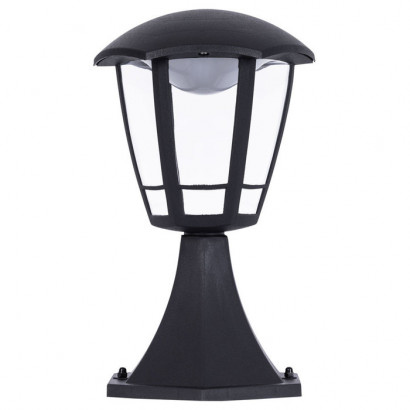 Arte Lamp ENIF, Светильник уличный, цвет арматуры - черный, цвет плафона/декора - ПРОЗРАЧНЫЙ, 1х8W LED, A6064FN-1BK