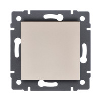 Выключатель 1-клавишный проходной 10А/250В, золотой Kollinger REA-S-003GD для Aspekt, Eleganz, Reflex