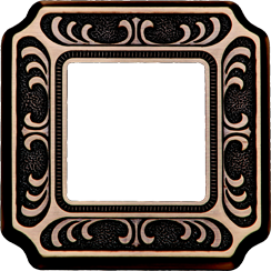 FD01351PB Fede Siena Рамка 1-ная, Bright Patina