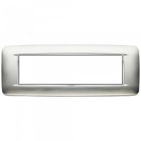 Vimar Накладка с закруглениями для 7 модулей хром сатинированый, 20687.C23