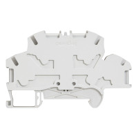 Пружинная клемма Viking 3 - двухполюсная - 4 проводника - шаг 5 мм - серый Пружинная клемма Viking 3 - двухполюсная - 4 проводника - шаг 5 мм - серый