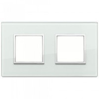 Vimar Накладка Eikon Evo на 4 модуля (2+2) расстояние между центрами 71мм, аква, 21643.71