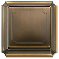 Выключатель 1-клавишный, цвет - античная латунь,    серия Antique