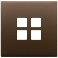 Vimar Накладка плоская, 2 модуля на 4 кнопки, темная бронза, 22692.12