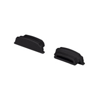 Заглушка ARH-BENT-W18 BLACK глухая (Arlight, Пластик), 039590