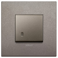 Выключатель 1-клавишный, серия Arke Metal Титан