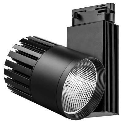 Светильник трековый светодиодный на шинопровод 30W, 2700 Lm, 4000К, 35 градусов, черный, AL105 со встроенным драйвером, Feron 29694