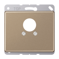 Крышка для 2-х гнезд; золотая бронза, SL562GB Крышка для 2-х гнезд; золотая бронза, SL562GB