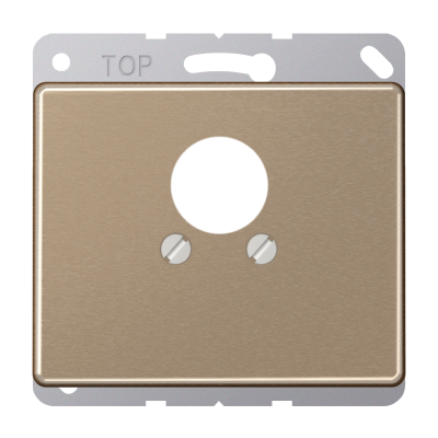 Крышка для 2-х гнезд; золотая бронза, SL562GB