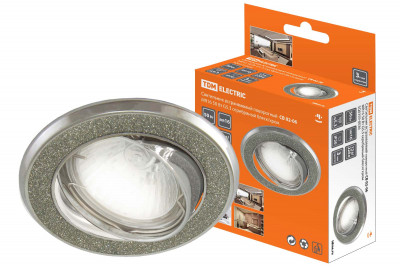 Светильник встраиваемый поворотный СВ 02-06 MR16 50Вт G5.3 серебряный блеск/хром TDM Electric, SQ0359-0036