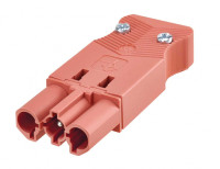 Simon Connect Красный Разъем Quick Connection "папа" на кабель, 2P+E, винт.соединение, CR0004-6