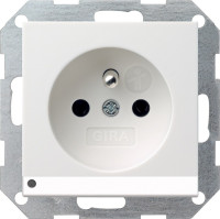 117227 Gira Розетка с зазем штыр защ от дет LED подс