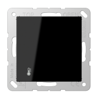 KNX-регулятор с ручкой для установки температуры; чёрный, A2178ORTSSW