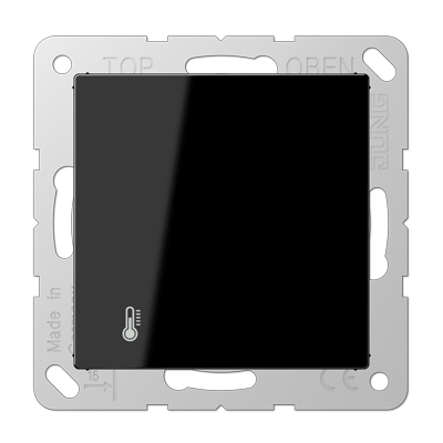 KNX-регулятор с ручкой для установки температуры; чёрный, A2178ORTSSW