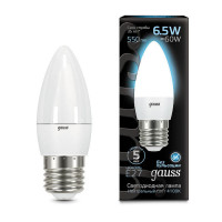 Лампа Gauss Свеча 6.5W 550lm 4100К E27 LED 1/10/100, 103102207