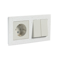 Schneider Electric Schneider Electric Выключатель 1-клавишный,  серия Atlas Design