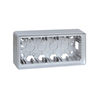 Simon Коробка наружной установки на  3 поста,  алюминий , 82 Detail, 8200770-093