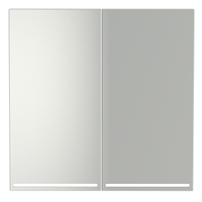 Клавиши для выключателя/переключателя двухклавишного с подсветкой, S70 (сталь), VLS000405