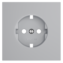 Накладка для розетки с заземлением, S70 (серый), VLS000616
