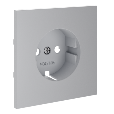 Накладка для розетки с заземлением, S70 (серый), VLS000616