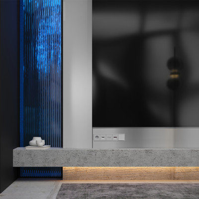 Накладка для розетки с заземлением, S70 (серый), VLS000616