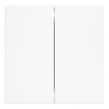 Перекрестный переключатель встраиваемый VOLTUM S70 двухклавишный 10А, (белый матовый), VLS020502