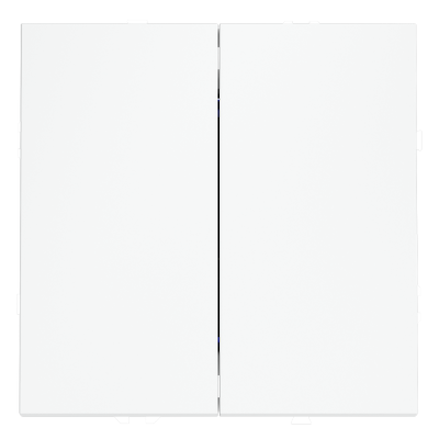 Перекрестный переключатель встраиваемый VOLTUM S70 двухклавишный 10А, (белый матовый), VLS020502