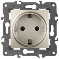 ЭРА 14-2101-04 Elegance Шампань Розетка с/з