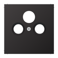 Крышка для SAT-TV-FM-розеток, фиксация винтом; металл; dark; Aluminium, AL2990SATD