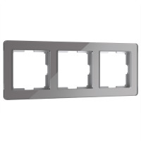 Werkel W0032704/ Рамка на 3 поста Acrylic (графит), a059323