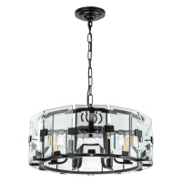 Lightstar 713267 (MD20104-6A ) Люстра NOVARA 6x40W E14 ЧЕРНЫЙ МАТОВЫЙ (в комплекте)