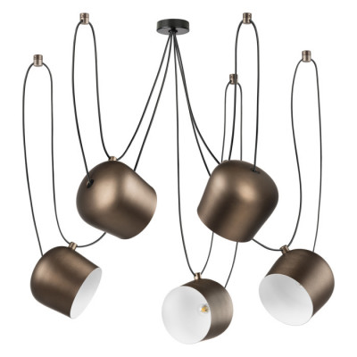 Lightstar 727253 (MD2042-5B ) Люстра OMEGA 5х40W E27 BROWN ALU (в комплекте)