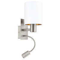 96484 Бра PASTERI cо светод. подсветкой для чтения, 1х40W (E27), 1х3,5W (LED), L150, H380, A195, ста