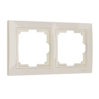 Werkel W0022003/ Рамка на 2 поста Snabb basic (слоновая кость), a051307 Werkel W0022003/ Рамка на 2 поста Snabb basic (слоновая кость), a051307