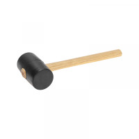 Киянка резиновая 680 г, черная резина, деревянная рукоятка KRANZ, KR-12-8144 Киянка резиновая 680 г, черная резина, деревянная рукоятка KRANZ, KR-12-8144