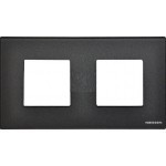 N2272 CF - Рамка 2-постовая, 2-модульная, серия Zenit, стекло Графит - 2CLA227200N3801