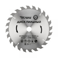 Диск пильный 305 мм х 24 зуб х 32/30 мм KRANZ, KR-92-0134