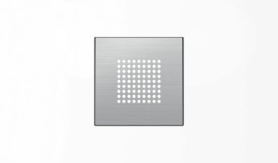 8529 AI - Накладка для механизма зуммера 8119, звонка 8124 и громкоговорителя 9329, серия SKY, цвет нержавеющая сталь - 2CLA852900A1401