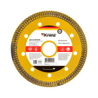 Диск алмазный отрезной ультратонкий 115x22,2x1,4x10 мм KRANZ, KR-90-0140