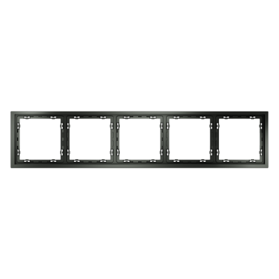 Рамка пластиковая VOLTUM S70 на 5 постов, (титан), VLS100506