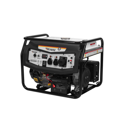 Генератор бензиновый KR5500EA, 5,5кВт, 230В, 25л, коннектор автоматики, электростартер KRANZ, KR-16-1135