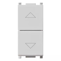 Vimar Переключатель 2P 10А с центральным выключением, серебро, 14060.SL