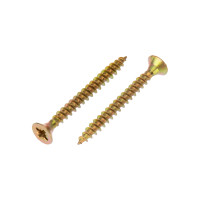 Саморез универсальный 4,0х40 мм, желтый цинк, короб (200 шт/уп) KRANZ , KR-01-3311-029