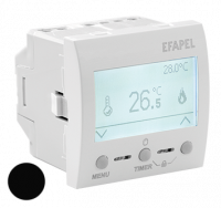 Мультифункц. термостат – 2 мод,черн. мат, EFAPEL, 45236 SPM