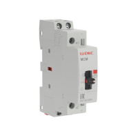 ДКС Контактор модульный YON max типа MCМ с ручным управлением, 2P, 25A, 240В, 2НО, MCM-25-20-A240