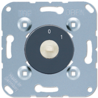 Поворотный выключатель 2-полюсный 20A/250В, в комплекте со шкалой цвета "антрацит"; универсальные встраиваемые механизмы, 1101-20 Поворотный выключатель 2-полюсный 20A/250В, в комплекте со шкалой цвета "антрацит"; универсальные встраиваемые механизмы, 1101-20