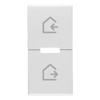 Vimar Две клавиши 1 модуль, символы сценария, серебро матовое, 20755.6.N Vimar Две клавиши 1 модуль, символы сценария, серебро матовое, 20755.6.N